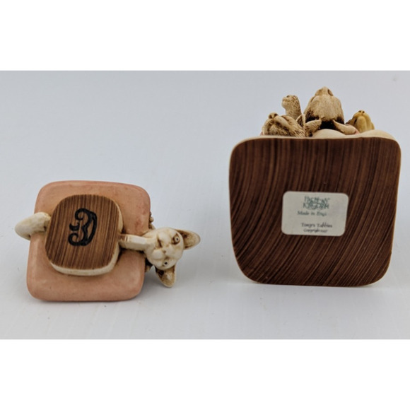 Harmony Kingdom Treasure Jest Trinket Box Tony's Tabbies Cat Pile Orange Tabby - Picture 9 of 13